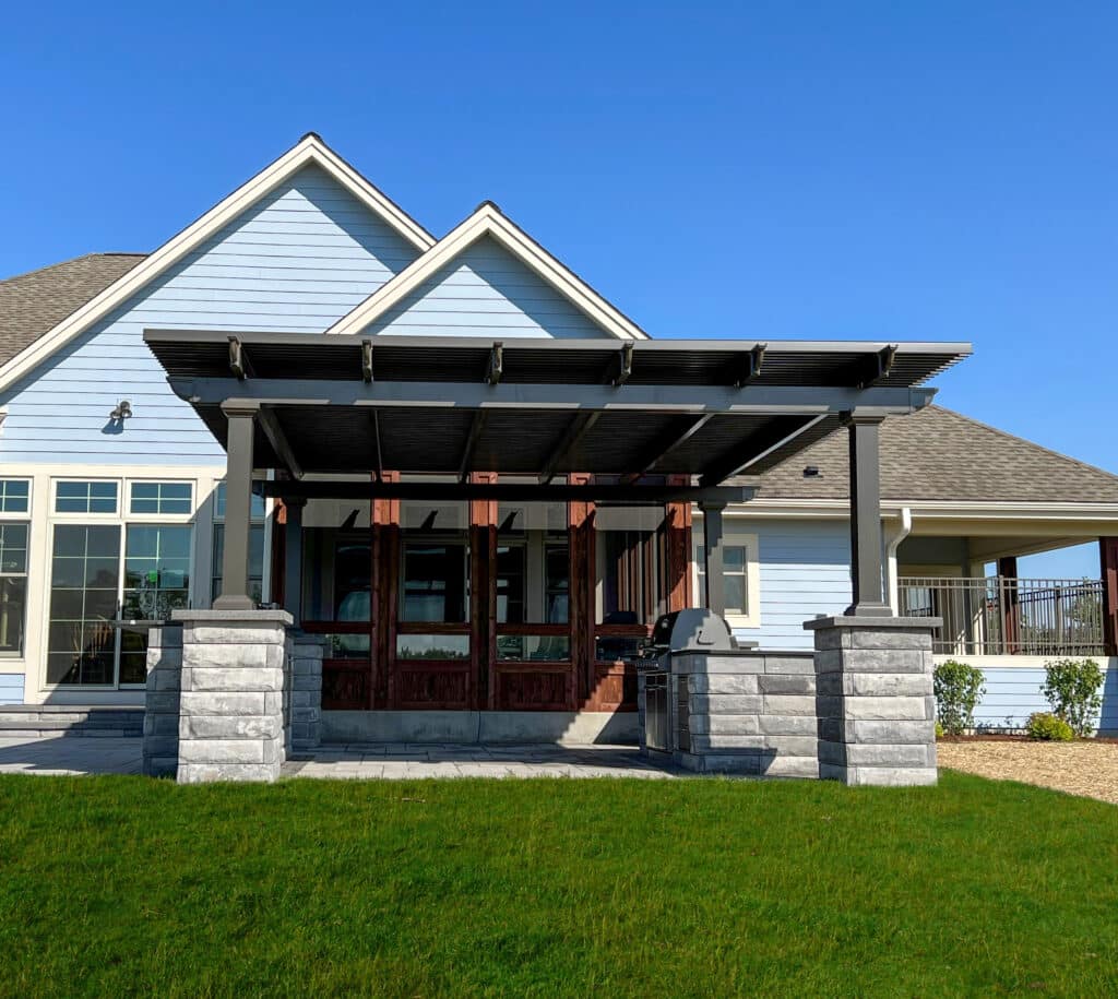 Pergolas can enhance your backyard by adding a bit of shade and protection to your backyard.