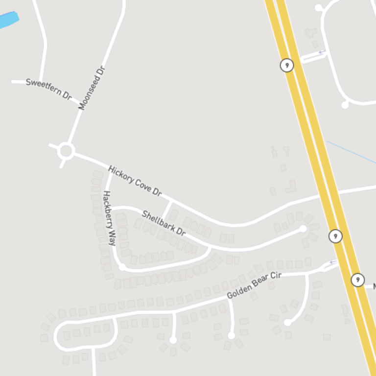 A map showing where Heritage Park is located in Longs, South Carolina
