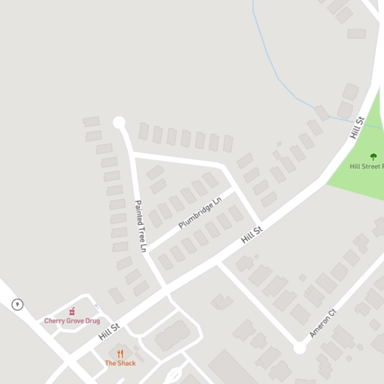 Map showing where Cherry Grove cottages ius located.